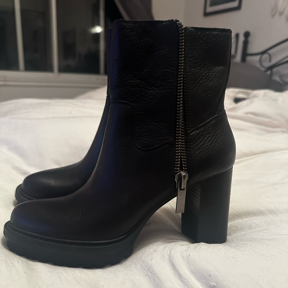 Lucky brand Leather Upper Black Boots
3 1/2 “ heel, size 7.5